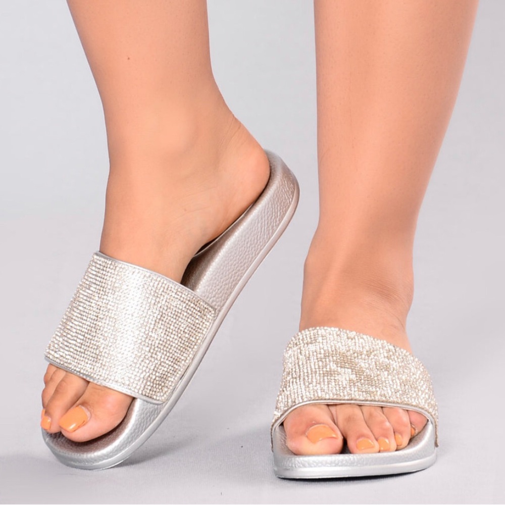 Fashion Nova Bling Slides New